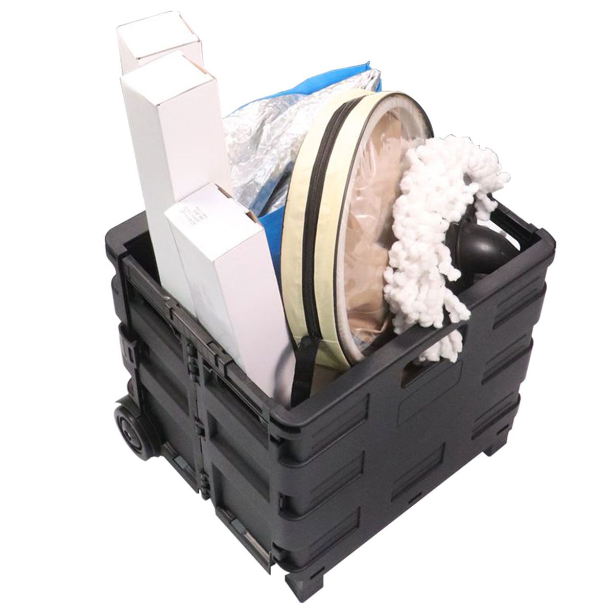 Foldable Shopping Cart With Handle 30L Large Capacity