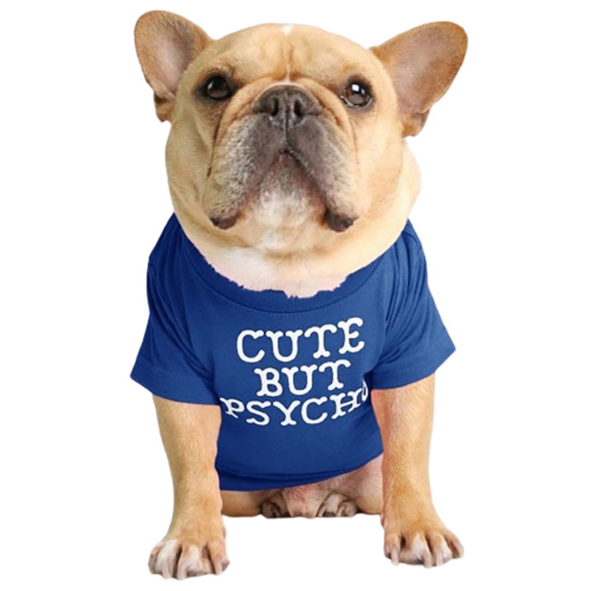 Pet T-shirt Round Neck Fine Workmanship Cotton-Deep Blue