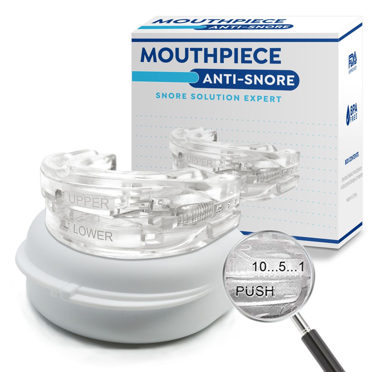 Adjustable Anti Snoring Device Night Time Anti Grinding