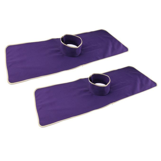 2-pack Soft Fabric SPA Half  Table Sheet Beauty Bed Face Hole