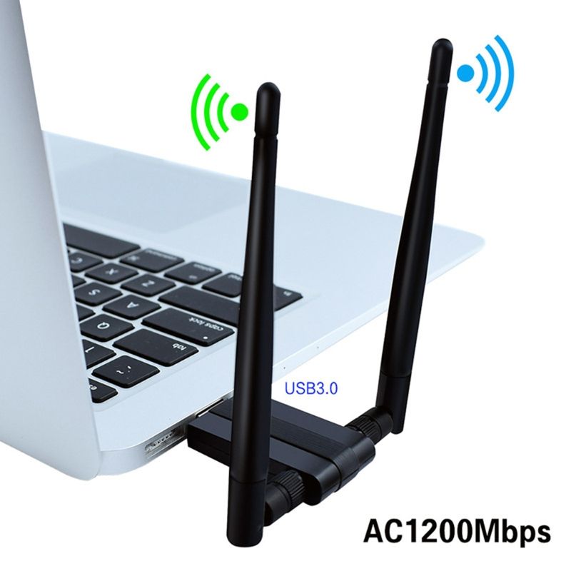 Wireless USB WiFi Adapter AC 1200Mbps Dual-band Antenna