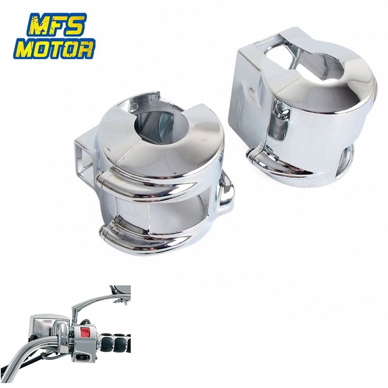 Chrome Switch Housing Covers For 02-08 Honda Vtx 1800 Parts