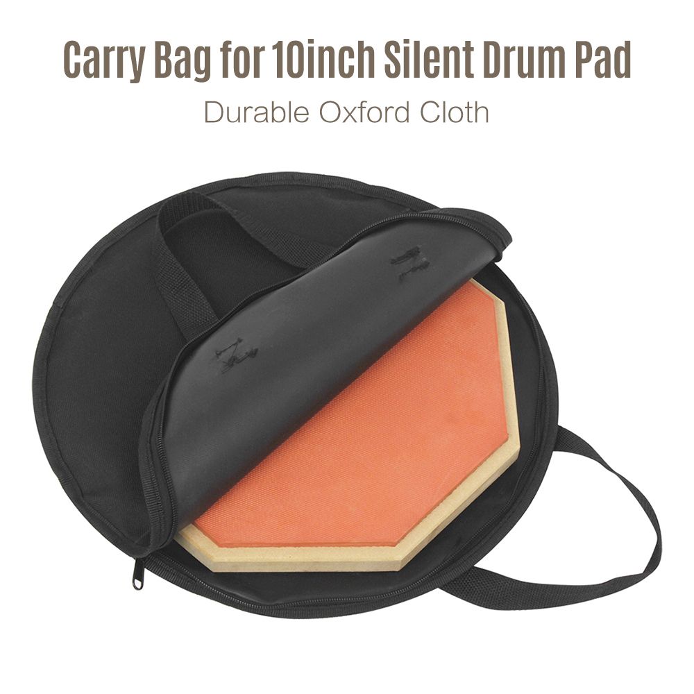 Silent Drum Pad Carry Bag Storage Bag Holder For 10inch Dumb