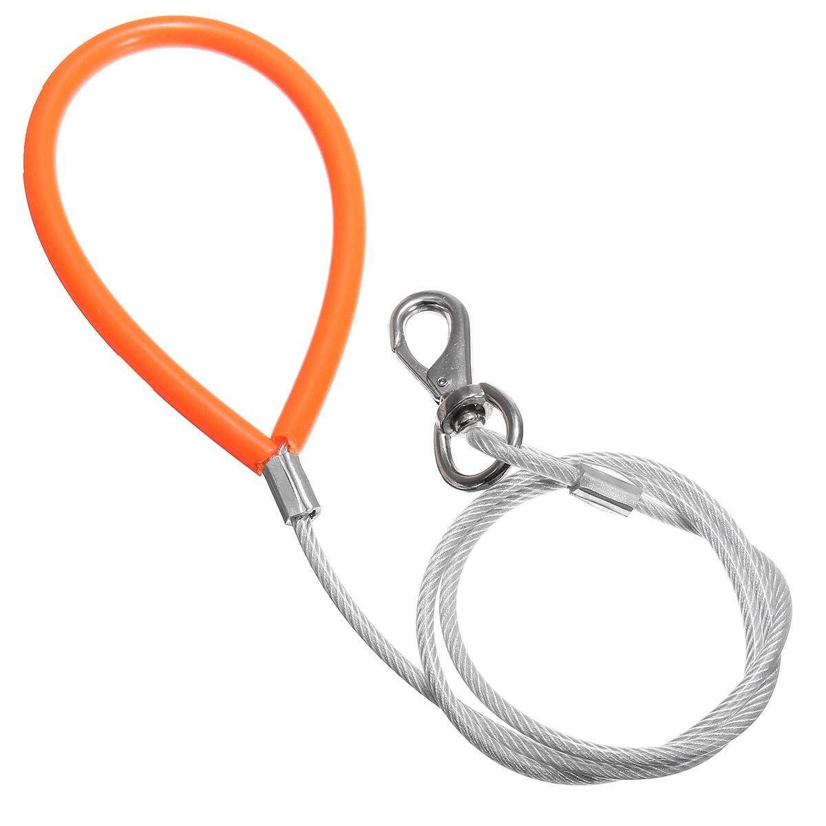 0.8/1.2m Strong Heavy Duty Steel Chain Dog Pet Rope Training Traction Lead Leash L L (large)