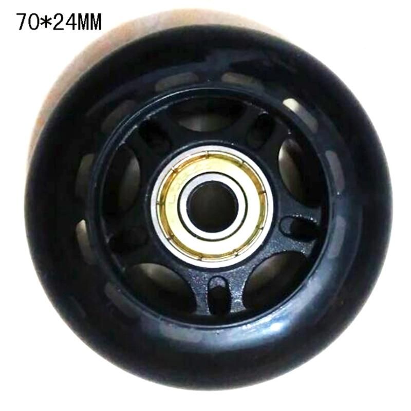 4Pcs Rubber Wheels Anti-Skid Mute Wear-Resistant Roller