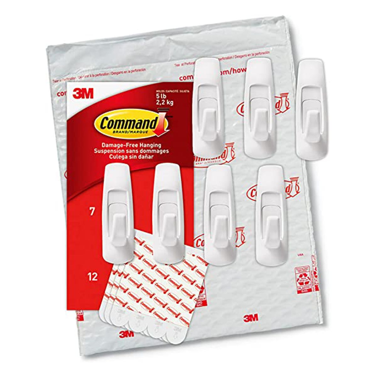 7 Hooks , 12 Stripes Wall Hooks