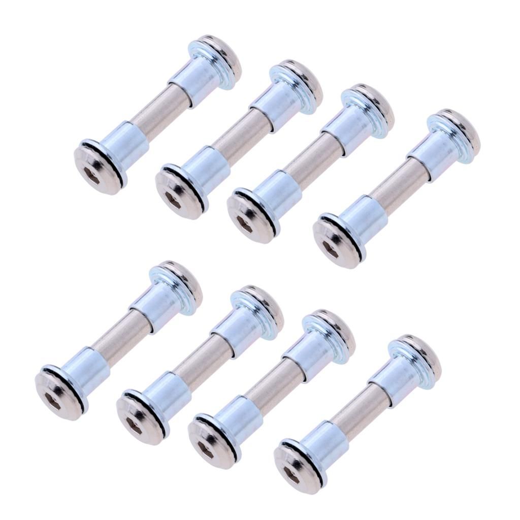 8pcs Inline Skate Screw And Spacers Axle Bolts Skate Wheel
