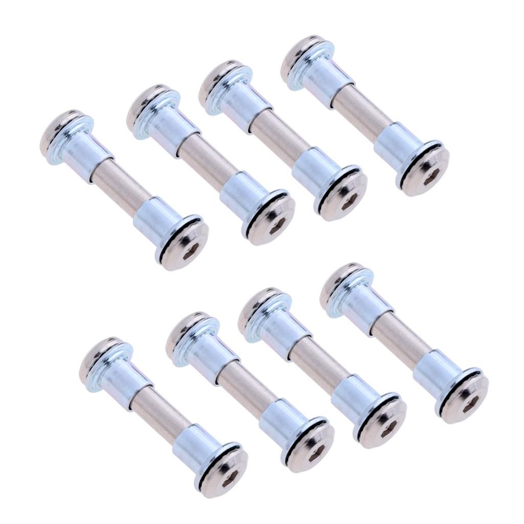 8pcs Inline Skate Screw And Spacers Axle Bolts Skate Wheel