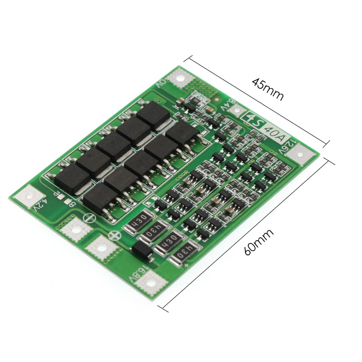 4S 40A Li-ion Cell Protections Board Balance Version Lithium Batterys BMS Integrated Circuits Protective Board for Drill Motor