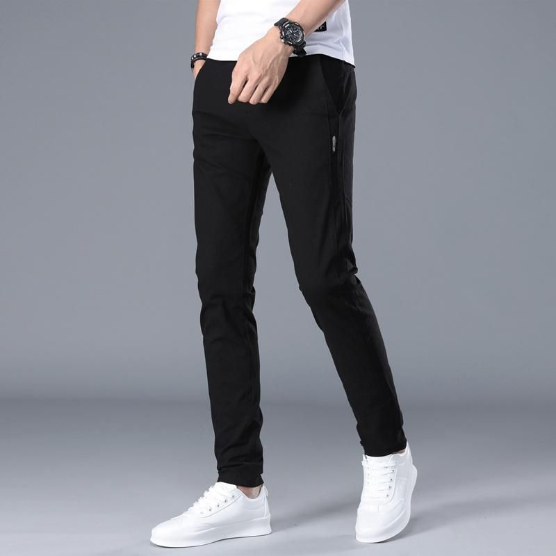 Classic Business Pants for Mens Full Length Straight Informal Pants 100 Cotton