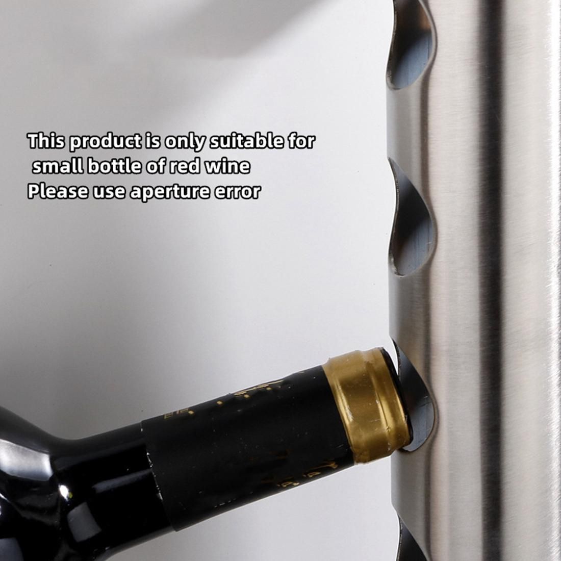 High Quality Wine Bottles Holders Stainless Steel Wine Rack Bar Wall Mounted Household Storage Kitchen Holder 8 Holes