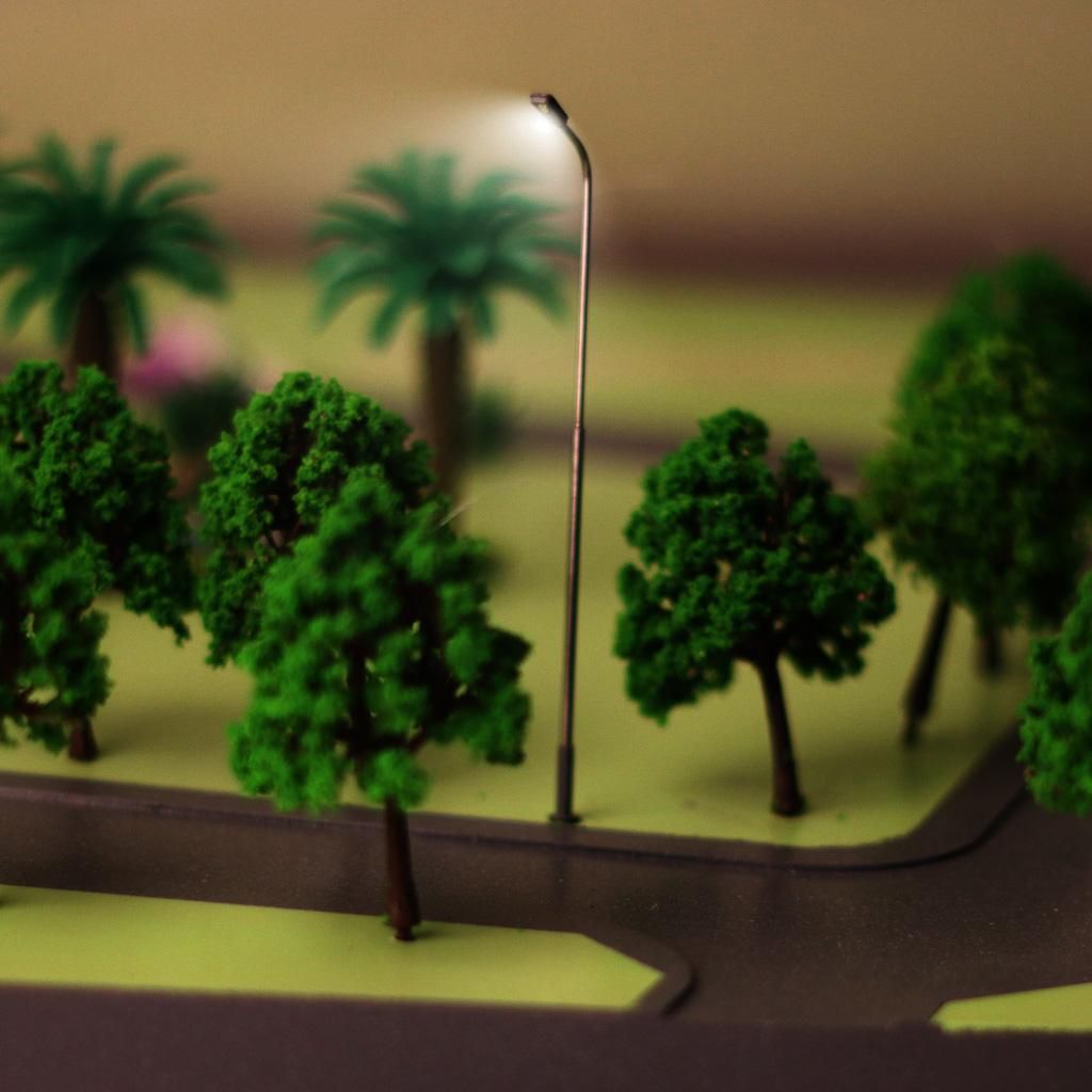 50pcs Model HO Railway Train 3V LED Lamppost Street Lights W Single