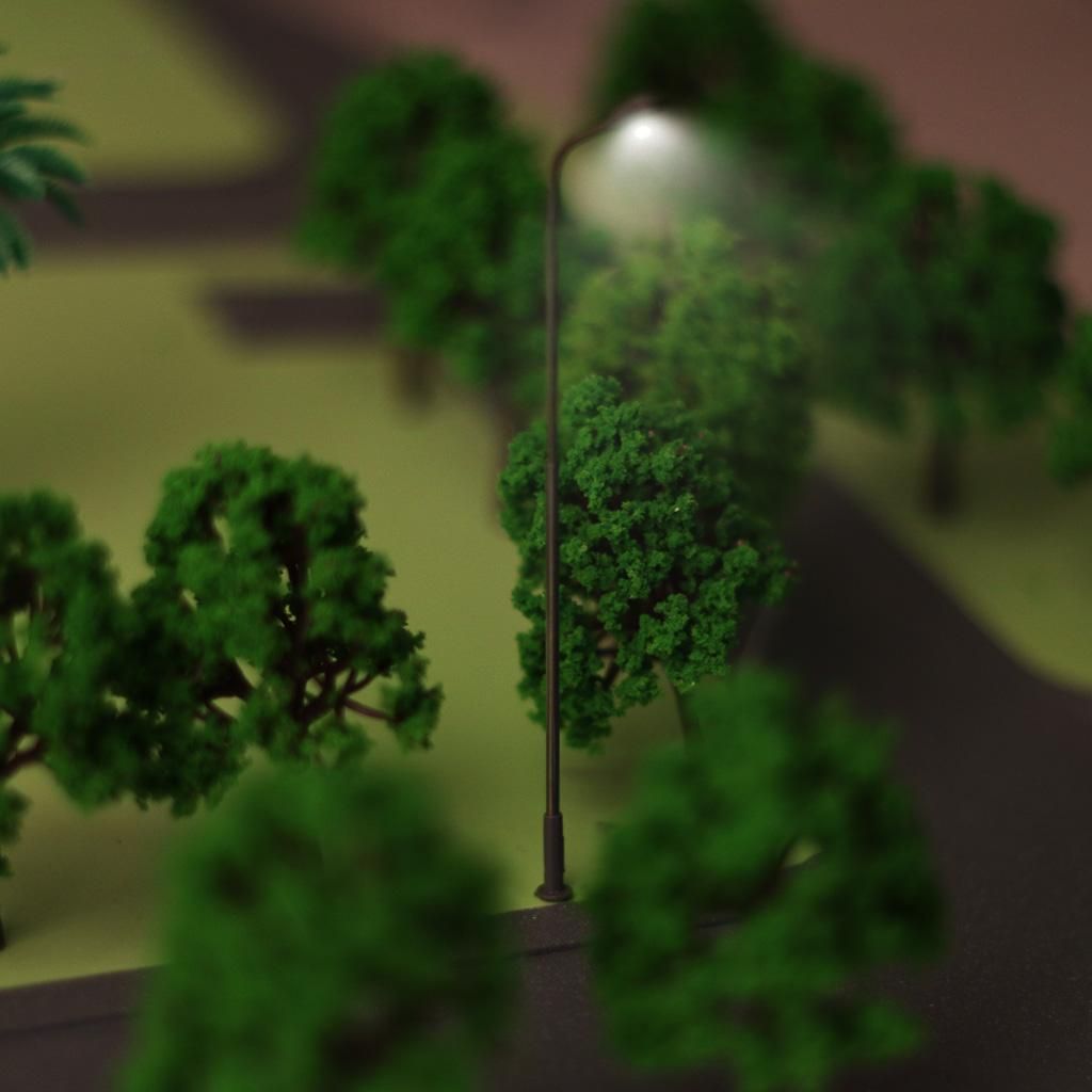 50pcs Model HO Railway Train 3V LED Lamppost Street Lights W Single
