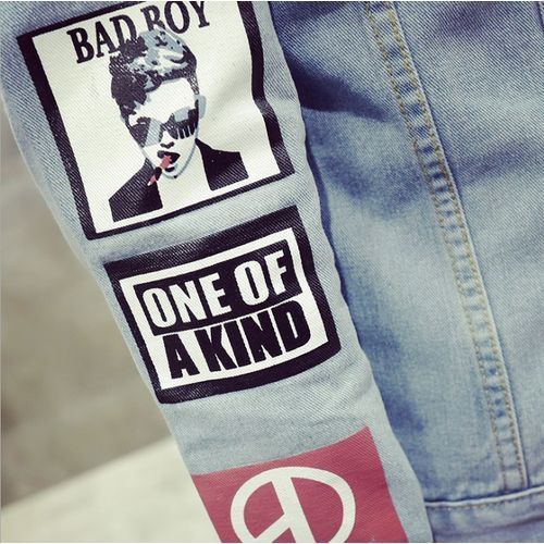 Solid Coat Casual Slim Mens Denim Jacket Bomber