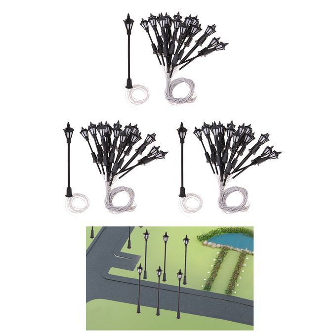 60Pieces 1100 HO Guage Miniature Garden Sand Table LED Lights