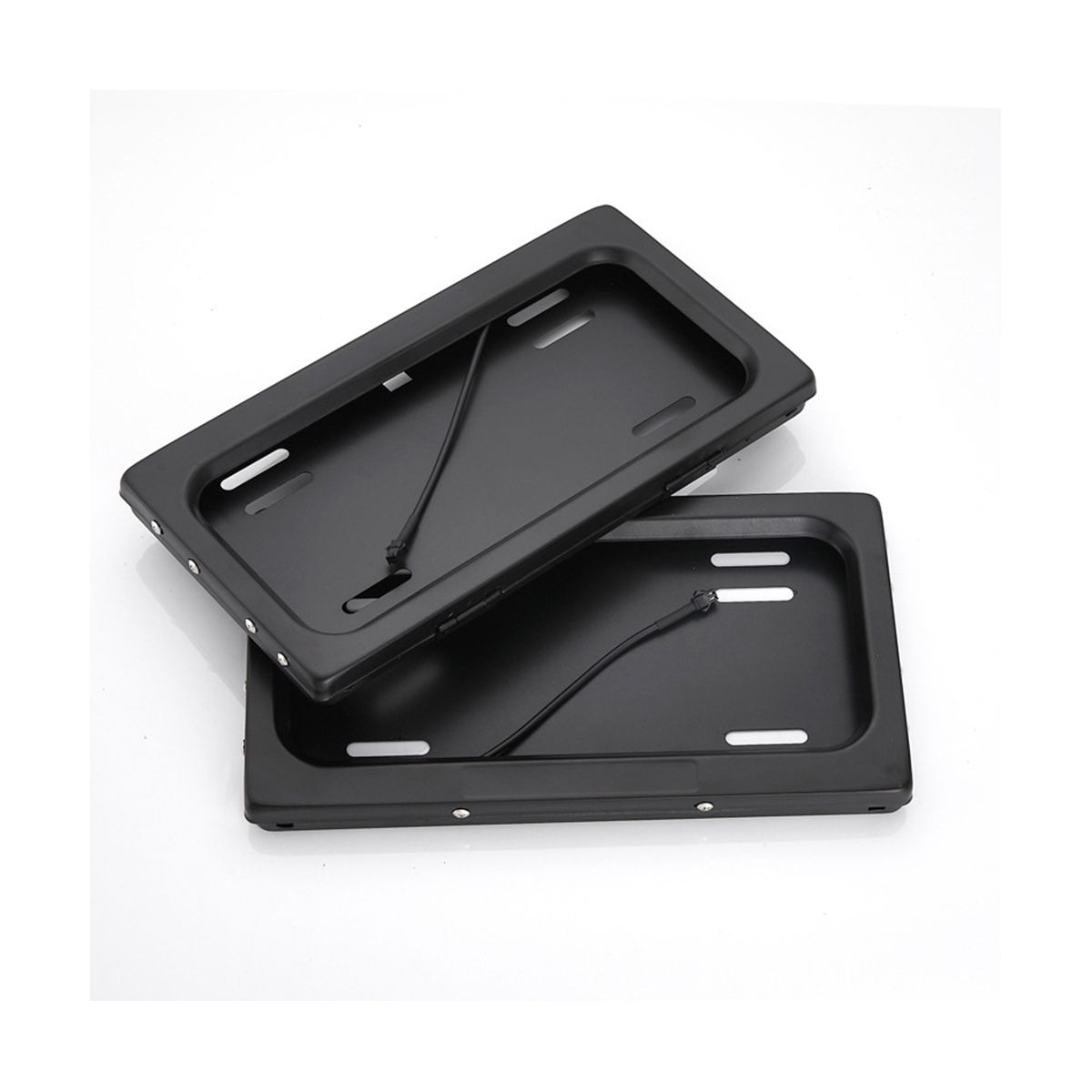 US License Plate Roller Shutter Cover Remote Hide Cover 2PCS