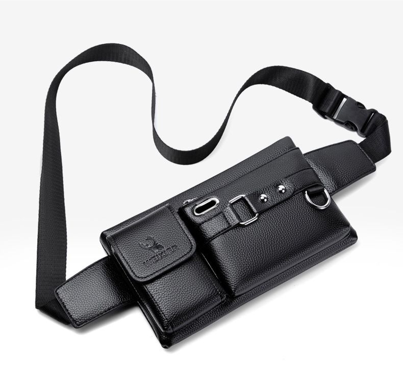 Unisex Multifunctional Leather Crossbag/ Waist Bag For Men