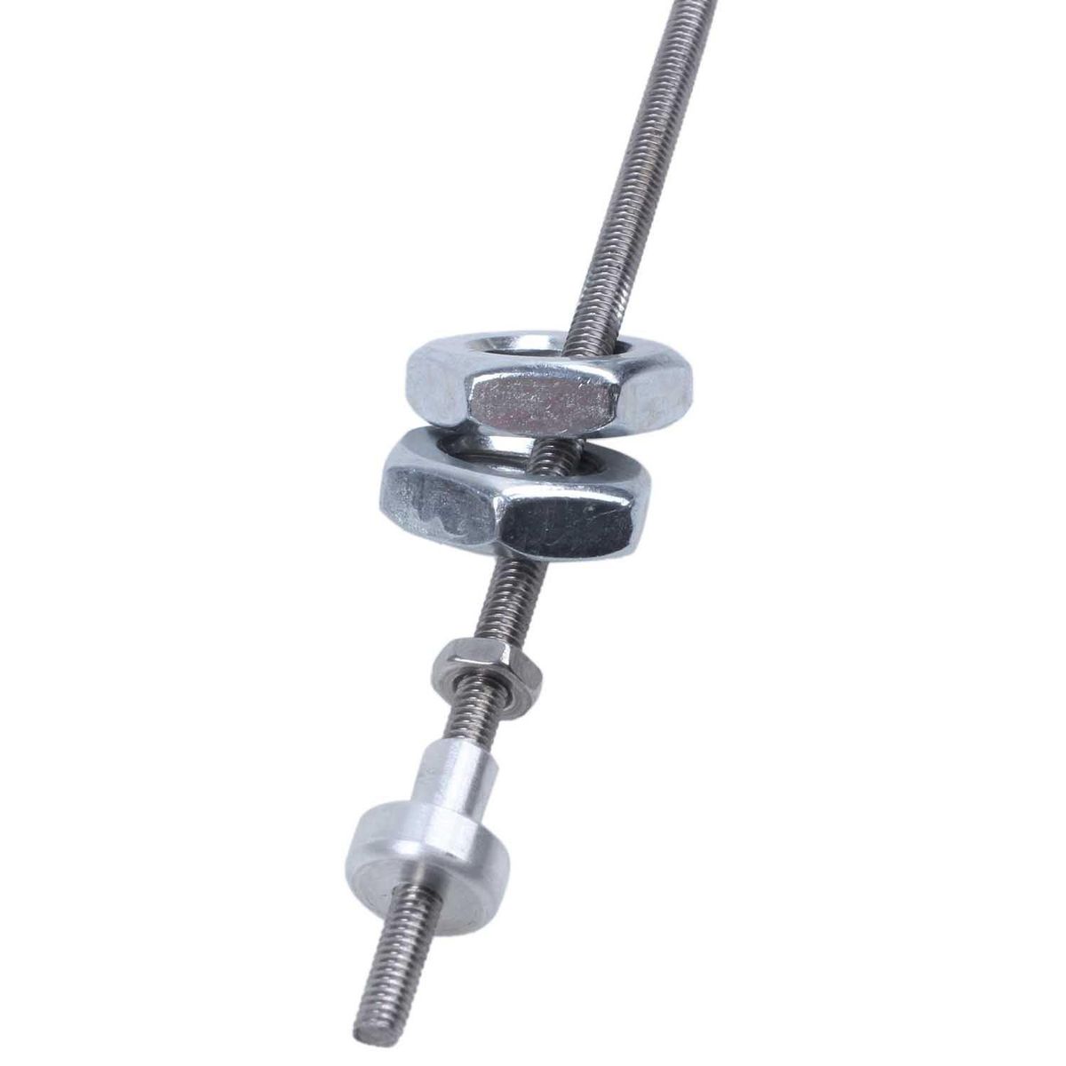 Motorcycle Hydraulic Clutch Master Cylinder Rod Brake Pump M10x1.25mm Aluminum silver