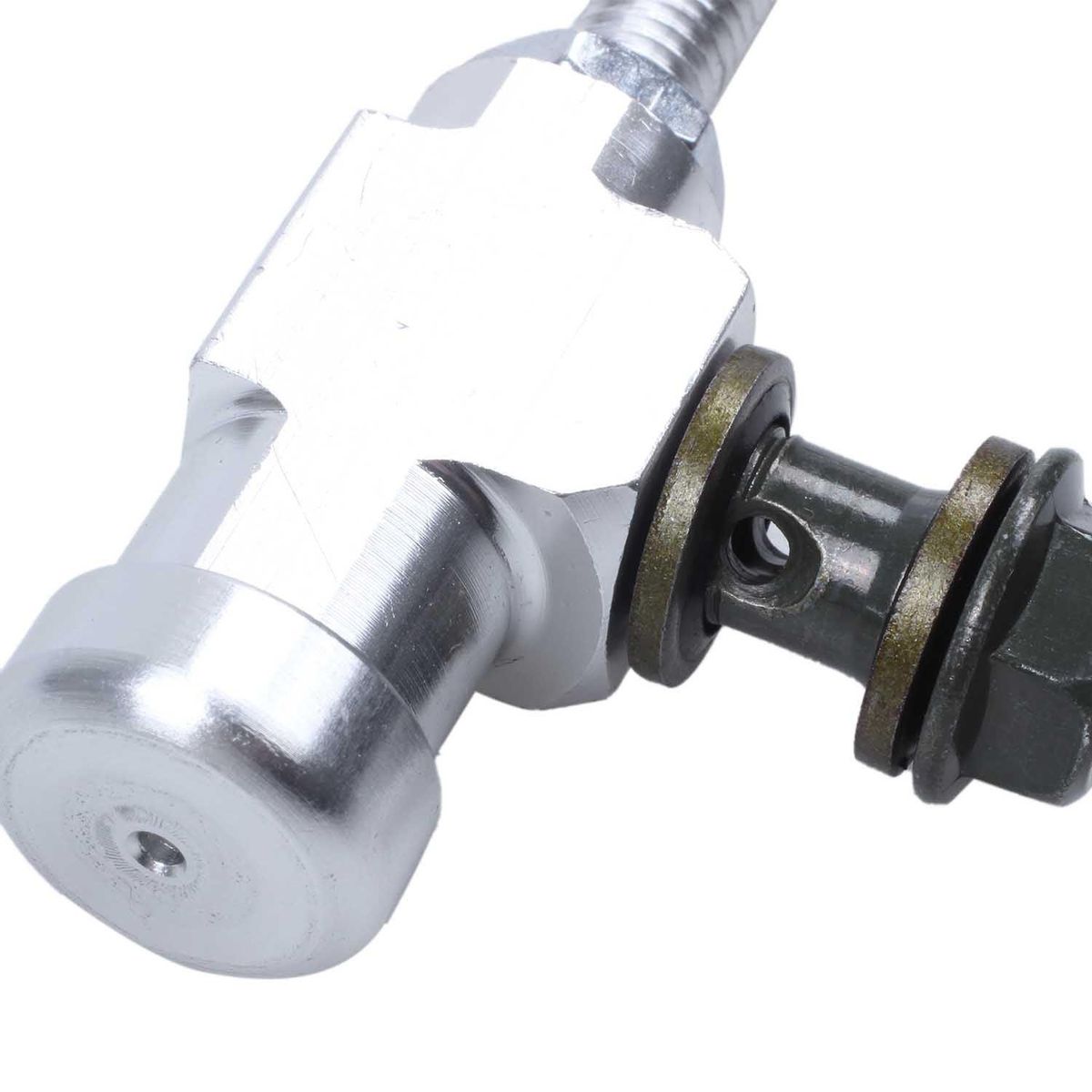 Motorcycle Hydraulic Clutch Master Cylinder Rod Brake Pump M10x1.25mm Aluminum silver
