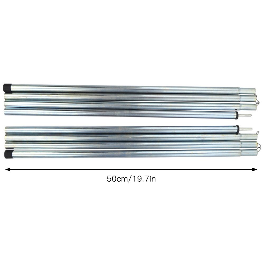 Outdoor Tent Canopy Tarp Poles Tent Canopy Support Rods Iron