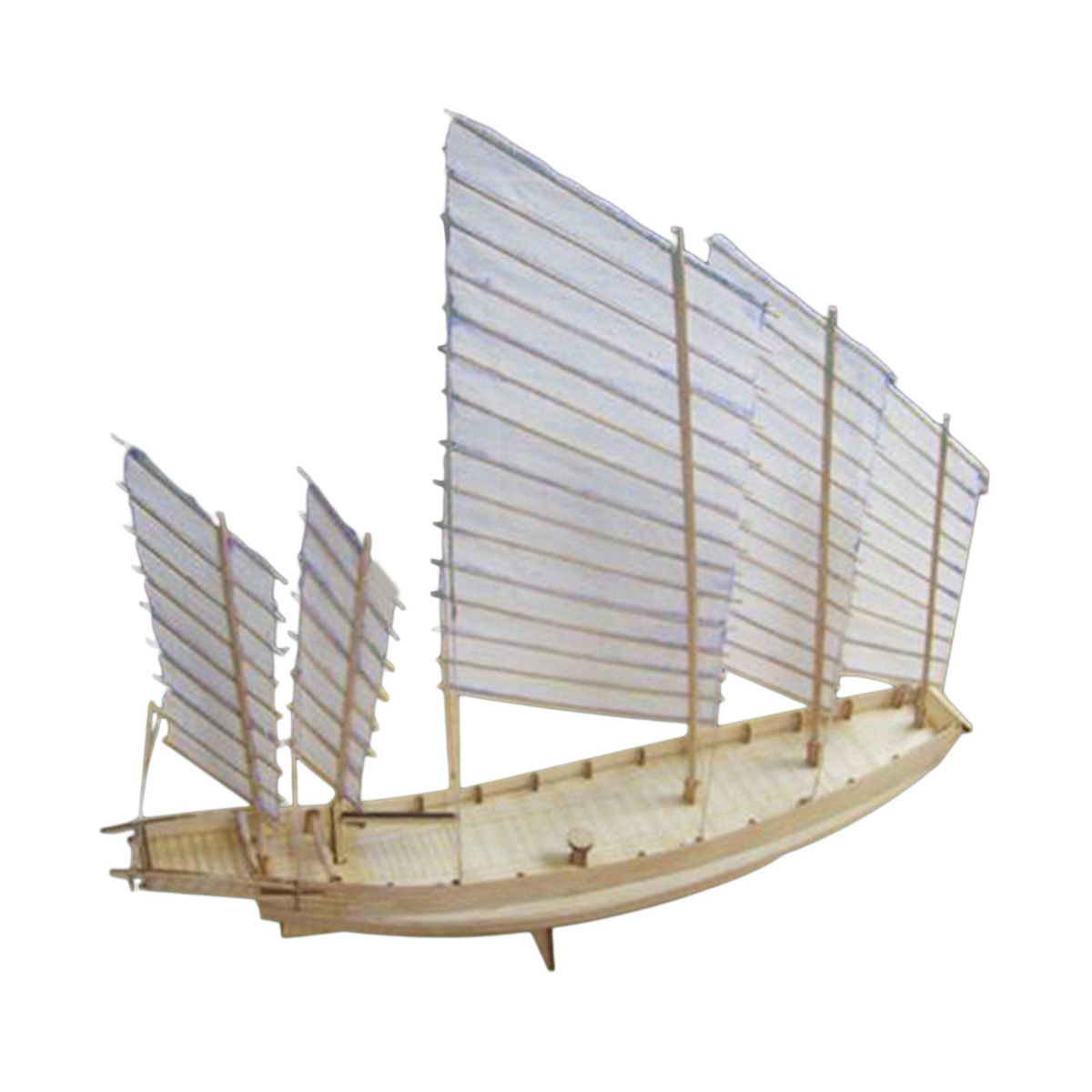 Sailboat Ship Kit Decoration Miniatures 1/80 Scale Sailing Model For