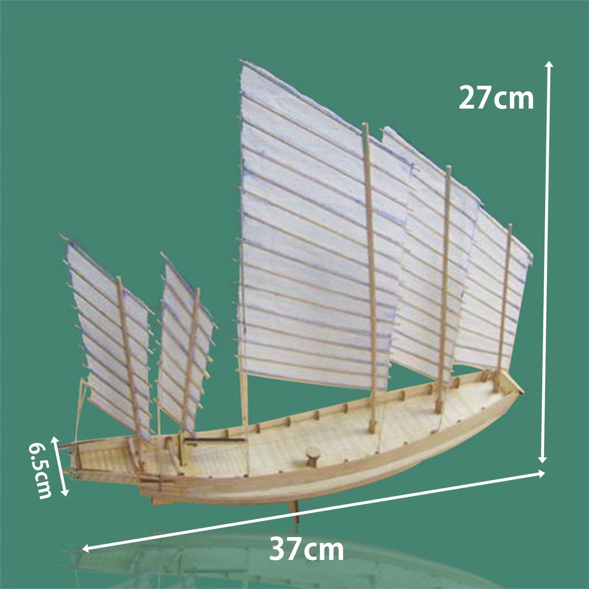 Sailboat Ship Kit Decoration Miniatures 1/80 Scale Sailing Model For