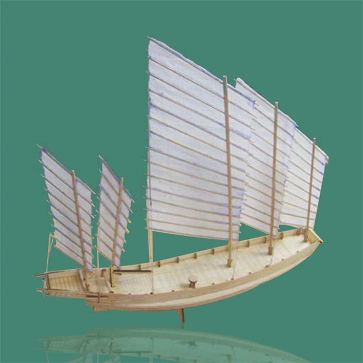 Sailboat Ship Kit Decoration Miniatures 1/80 Scale Sailing Model For