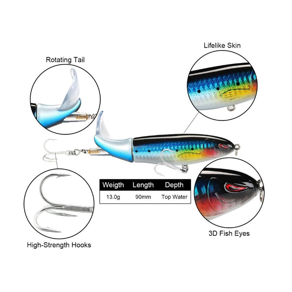SeaKnight Fishing Lure 13g-90mm Topwater Baits Floating Big Hard Bait Outdoor Popper Fishing Lure with Treble Hook
