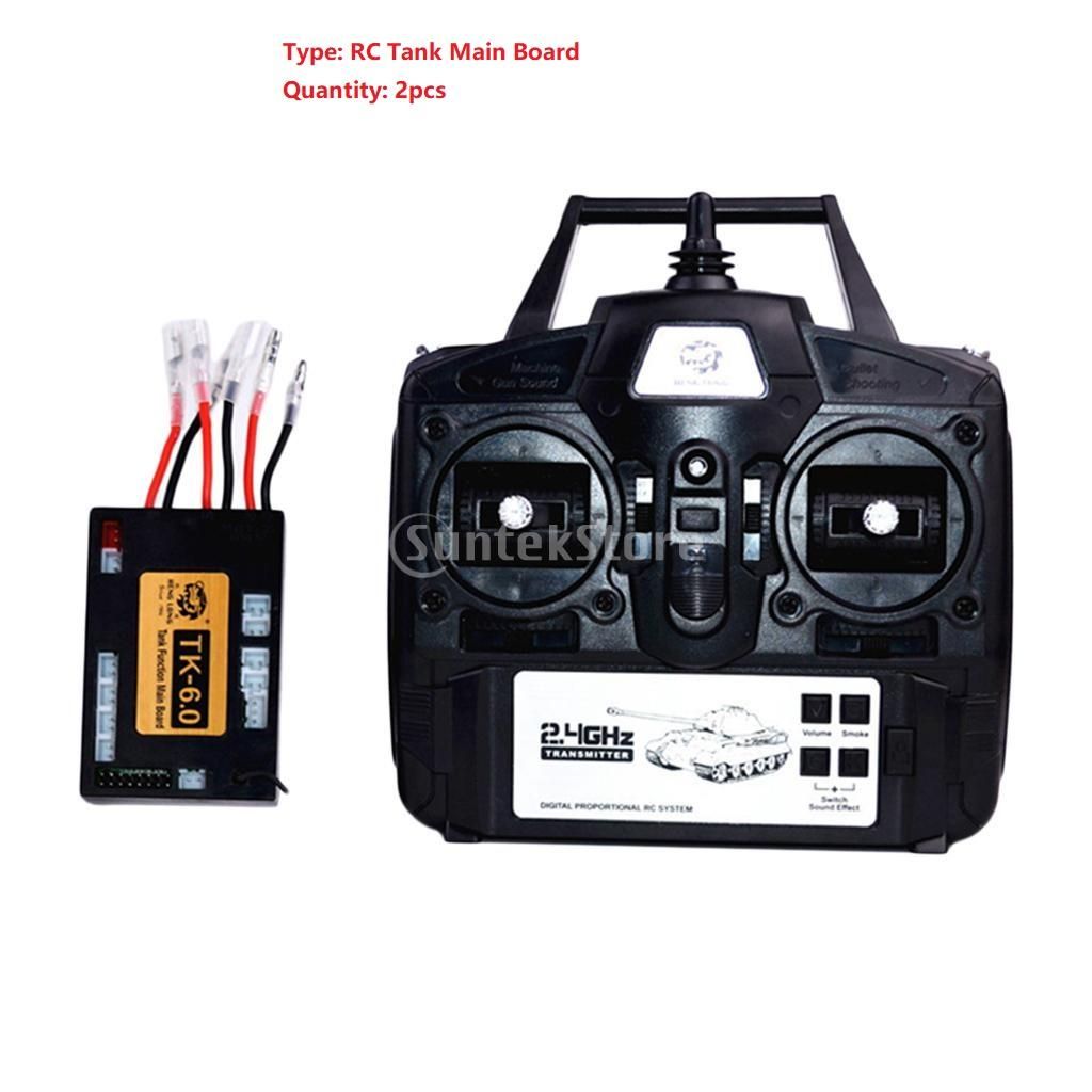 2x RC Tank Motherboard 2.4G 6.0 Receiver Main Board For