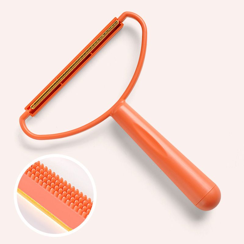 Pet Hair Remover Brush Carpet Woolen Coat Clothes Brush Fur Remover Manual Lint Remover Cleaning Supplie Pet Accessories-Orange