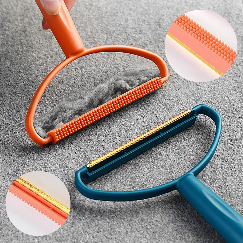 Pet Hair Remover Brush Carpet Woolen Coat Clothes Brush Fur Remover Manual Lint Remover Cleaning Supplie Pet Accessories-Orange