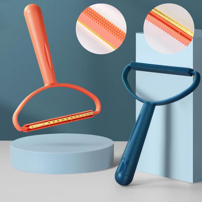 Pet Hair Remover Brush Carpet Woolen Coat Clothes Brush Fur Remover Manual Lint Remover Cleaning Supplie Pet Accessories-Orange