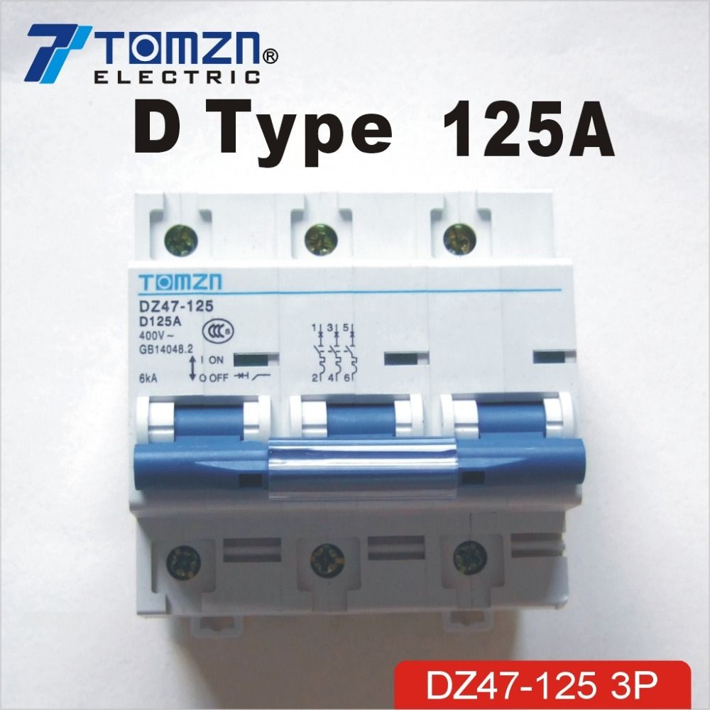 240V 125A 50HZ 415V Circuit Breaker 60HZ 3P