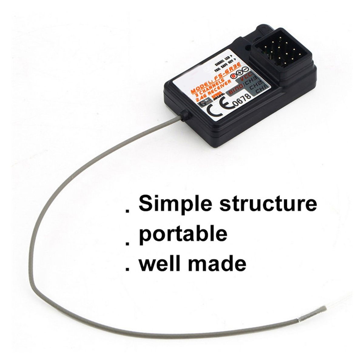 1 Set RC Car Receiver Radio Control Car 3CH 2.4G Receiver