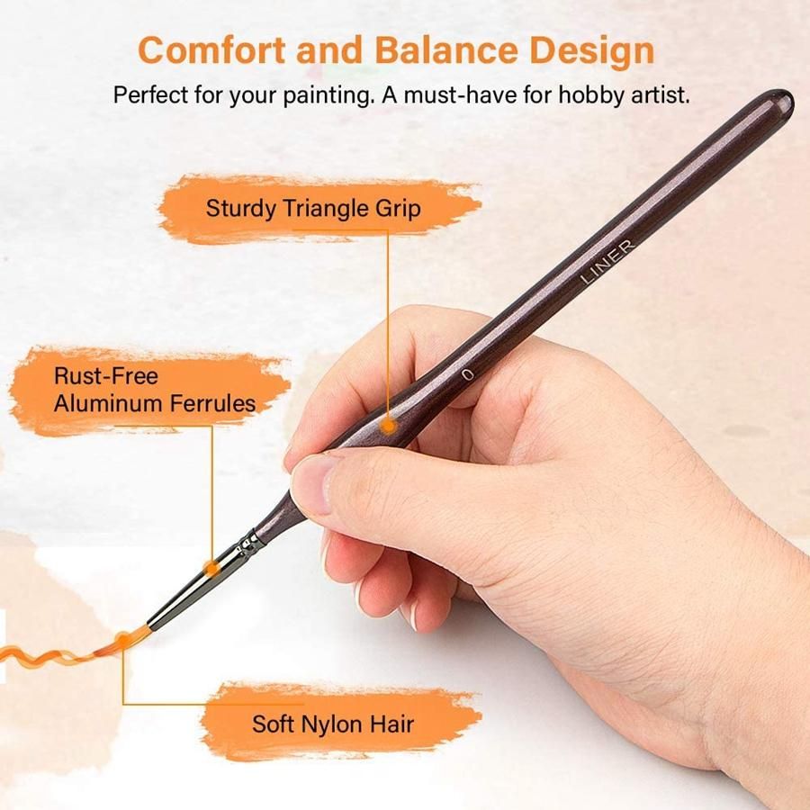 Detail Paint Brush Set15Pcs Miniature Painting Brushes KitProfessional Mini Fine Paint Brushes Set