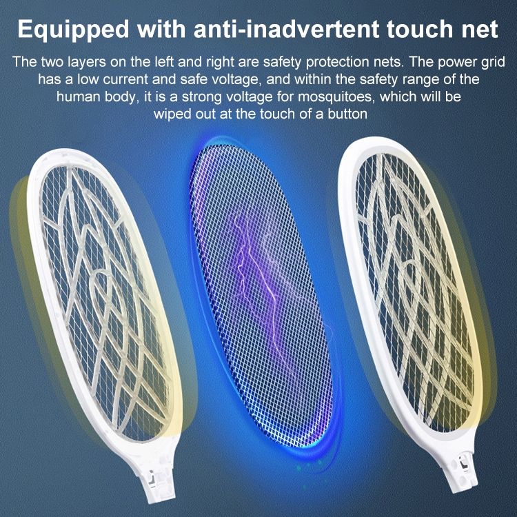 Mosquito Swatter , Colour: LEDx6 Gray (Base Charging)