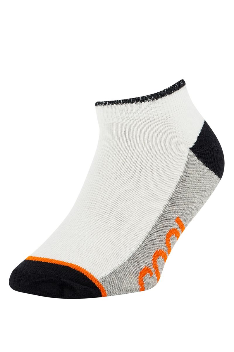 5 Piece Boy Low Cut Socks- White