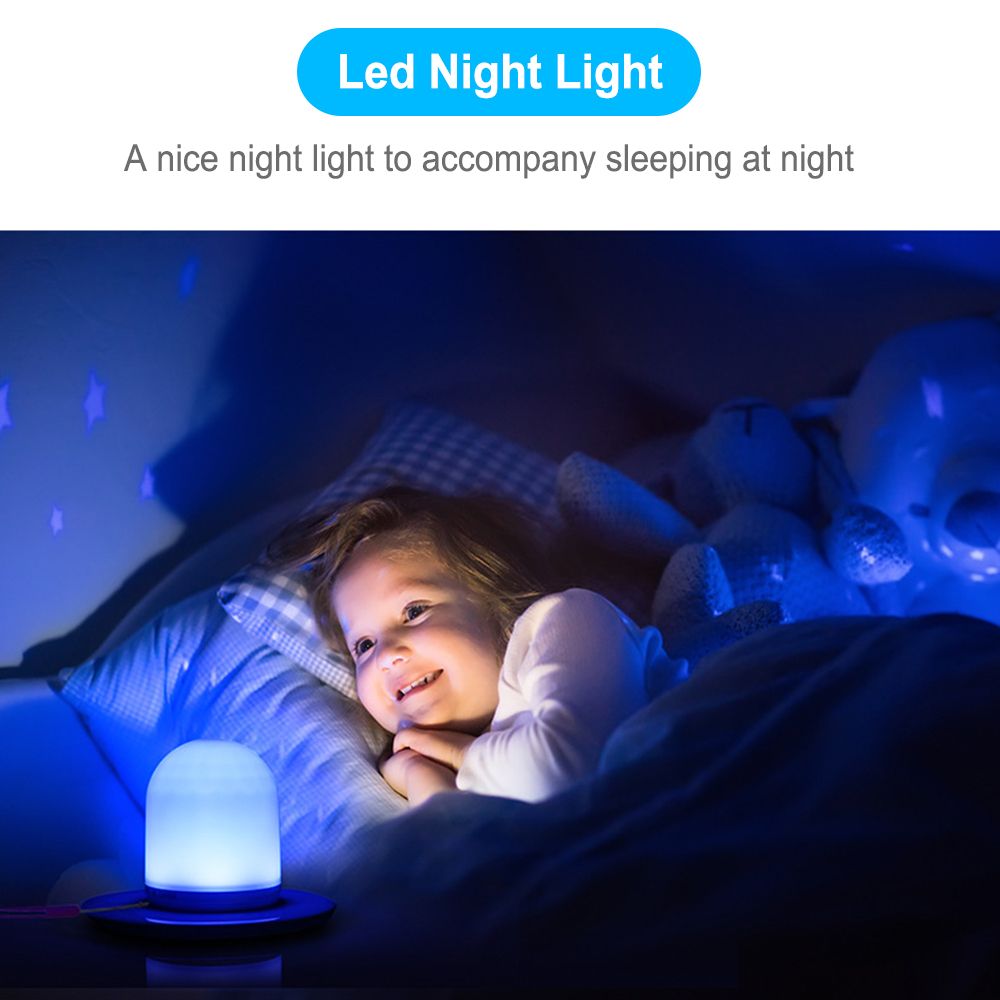 Led Night Light USB Rechargeable RGB Nightlight For Baby