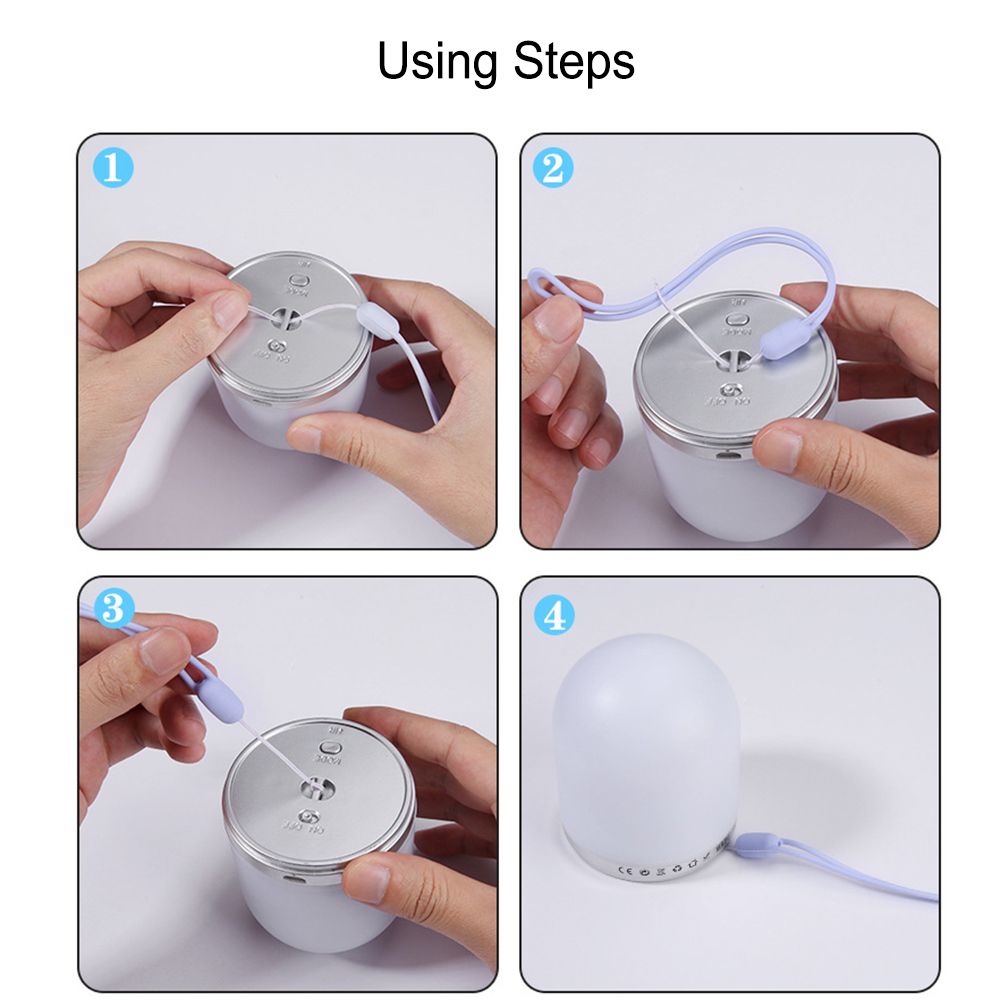 Led Night Light USB Rechargeable RGB Nightlight For Baby