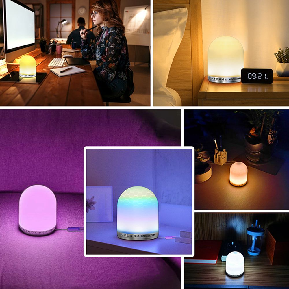 Led Night Light USB Rechargeable RGB Nightlight For Baby