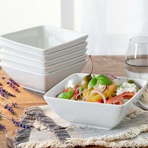 Quality Stylish White Porcelain Soup Bowl- 6pcs