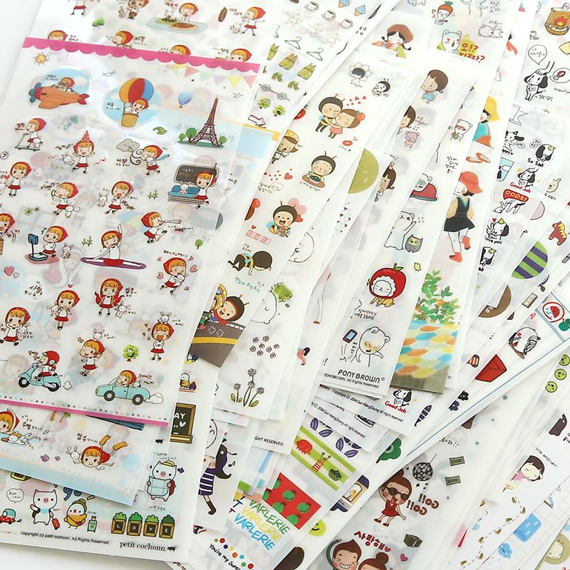 Cute Molang Rabbit Cartoon Animals Sticker Pvc Car