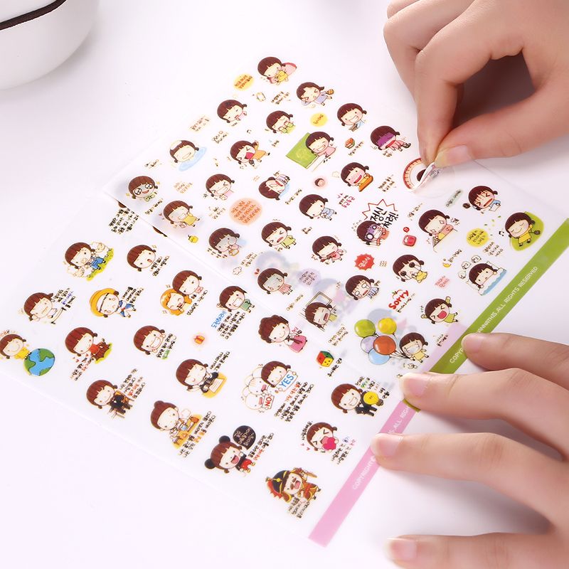 Cute Molang Rabbit Cartoon Animals Sticker Pvc Car