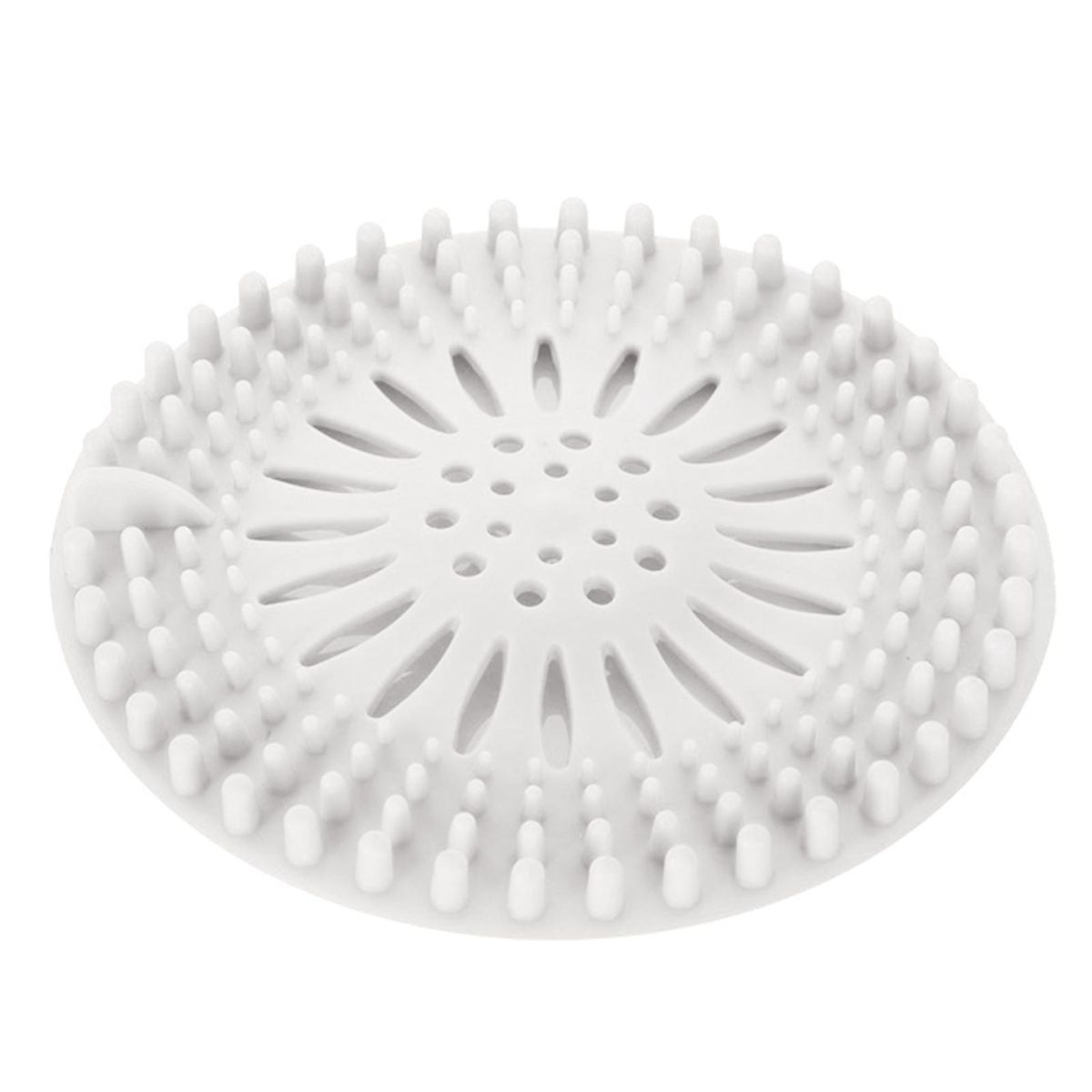 5Pcs Sink Strainer Bathroom Floor Drain Deodorant Mat Hair Trap Filter White