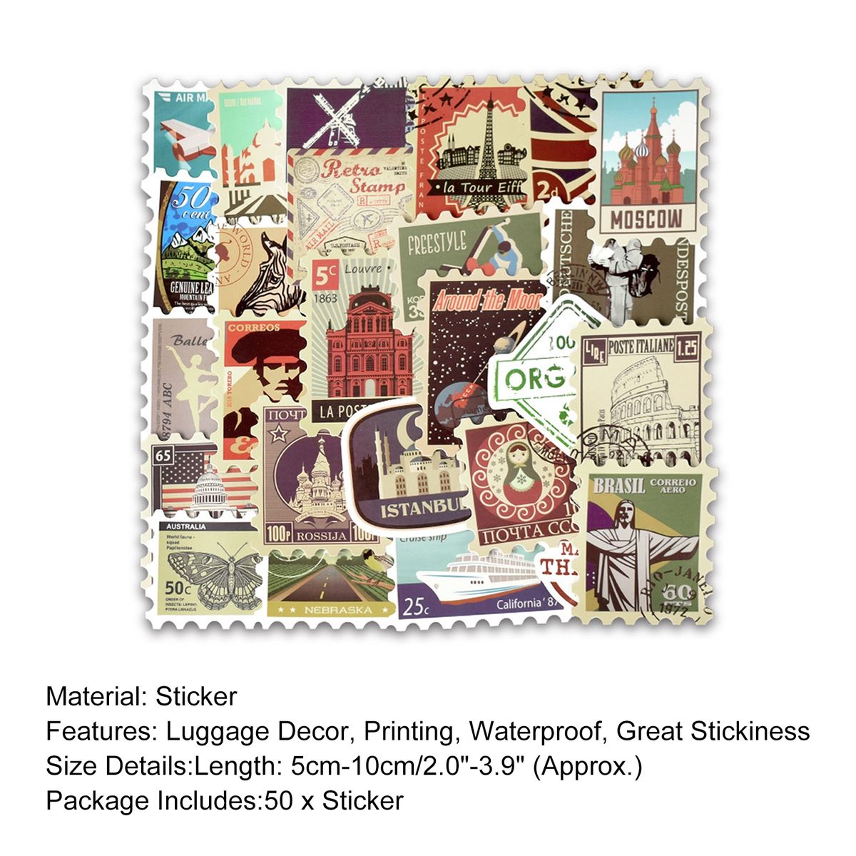 Refrigerator Stickers High Stickiness Waterproof Mix Color