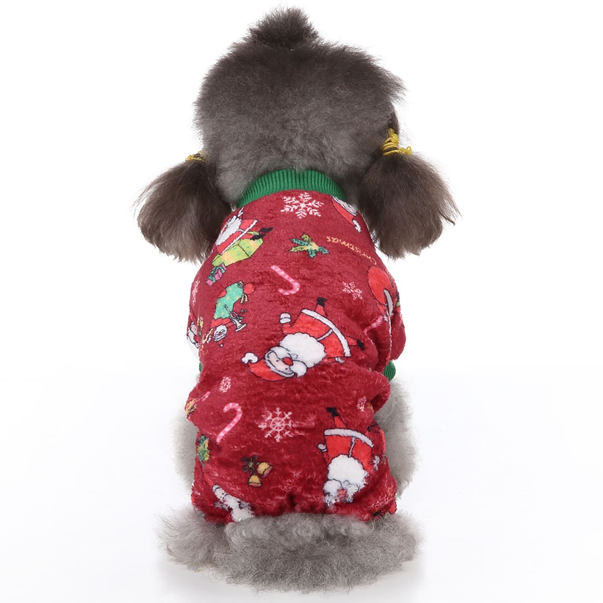 Pet Blouse Dogs Cats Santa Clause Tops Wine Red