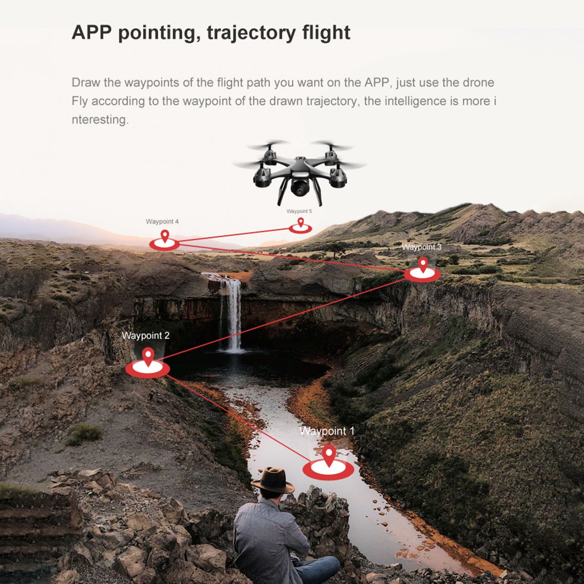 Remote Control  With Camera 4K Remote Control Quadcop-ter