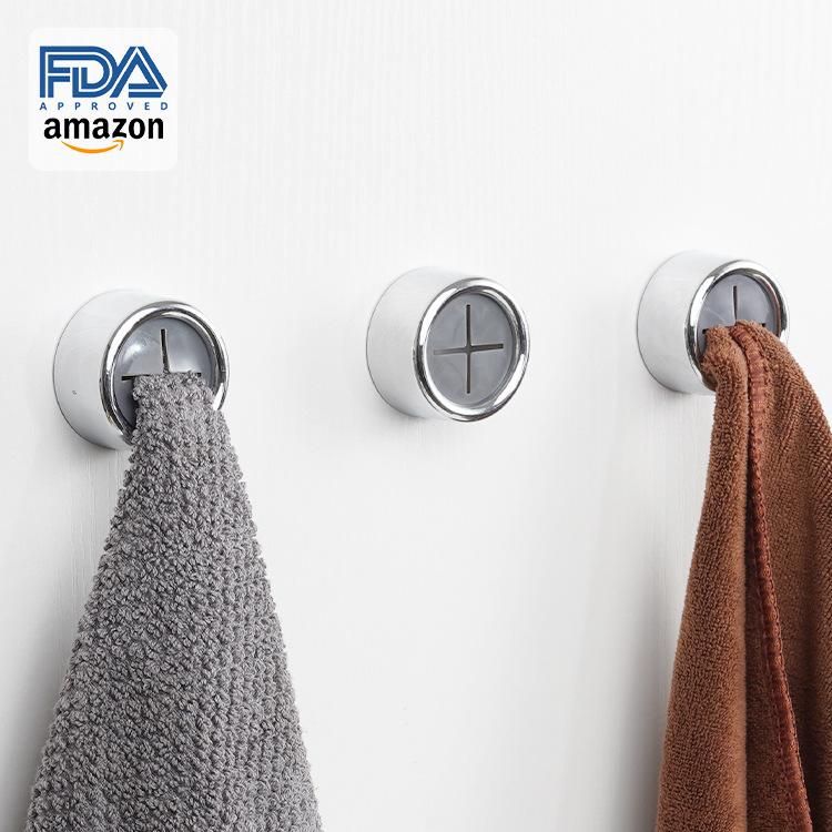 Creative small hook towel strong viscose kitchen wall hanging free punching no trace sticky hook dormitory female hanger hook single cross adhesive hook