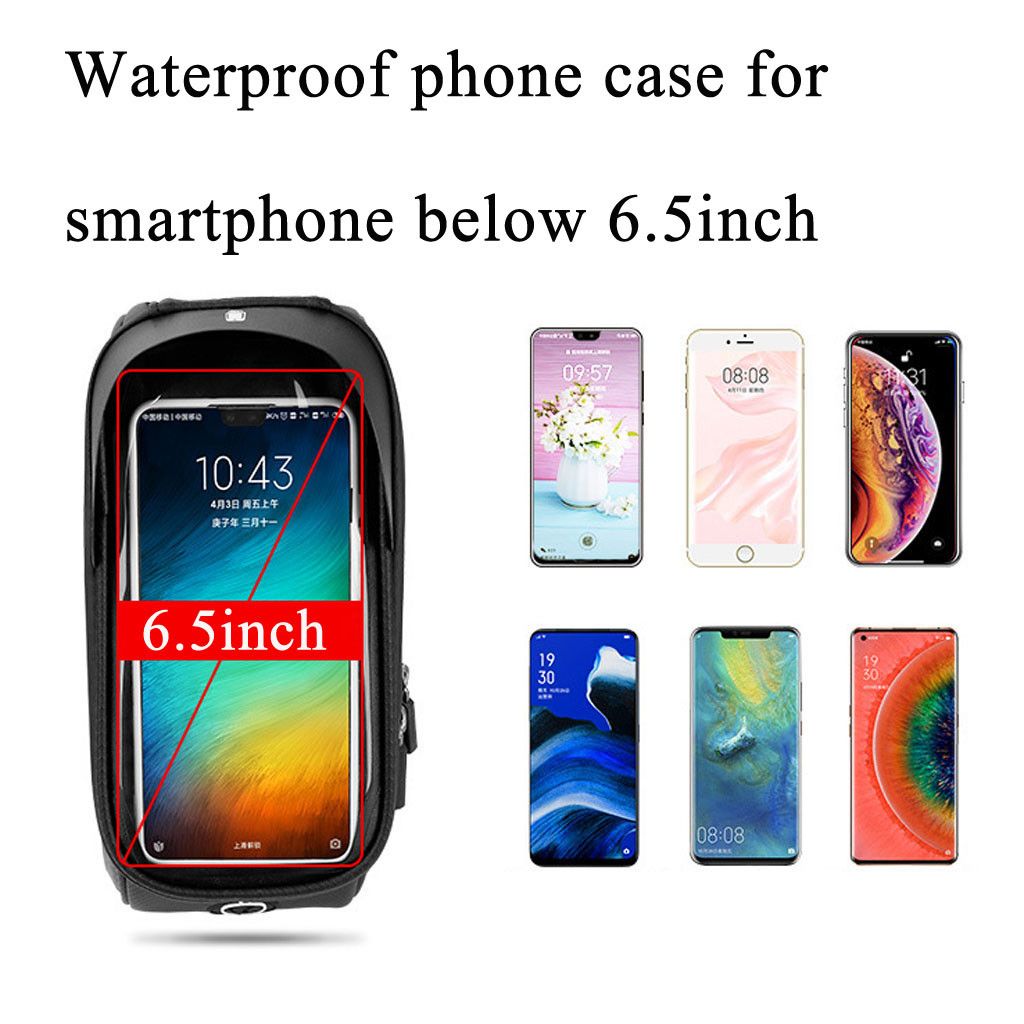 6.5 Inch Bicycle Phone Holder Stand Bike Front Frame Bag