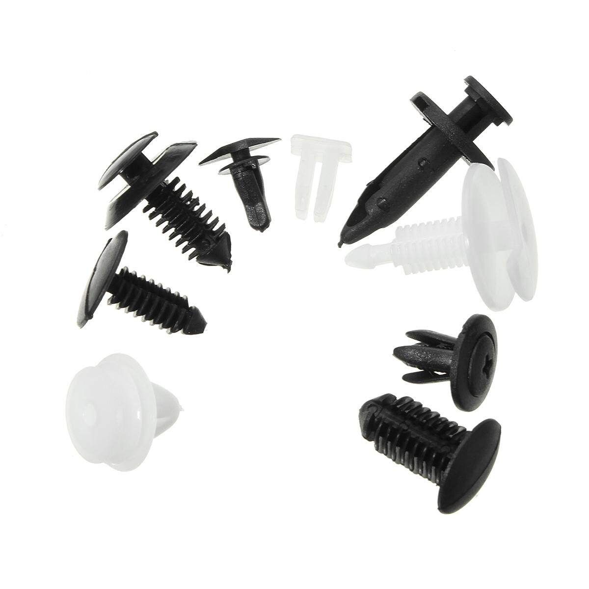 415pcs Push Pin Rivet Bumper Panel Clip Retainer Fastener+Pliers Tool For Ford